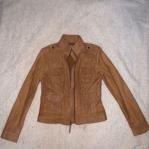 Lucky Brand brown leather jacket